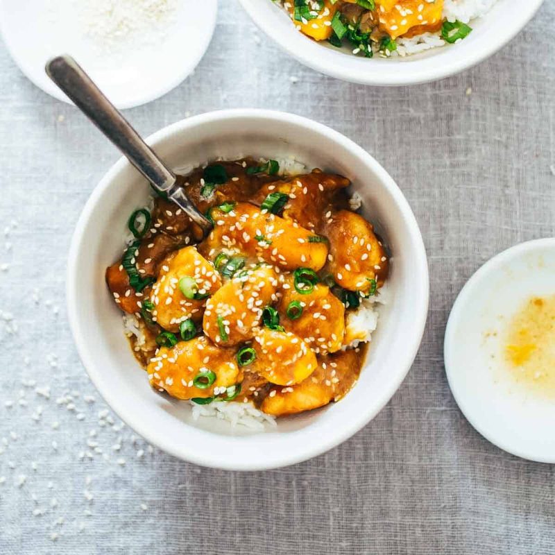 A picture of 30-Minute Sesame Mango Chicken Teriyaki