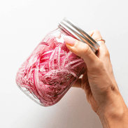 A picture of Quick Pickled Red Onions